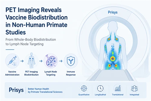 Imagini de biodistribuție PET la primate non-umane